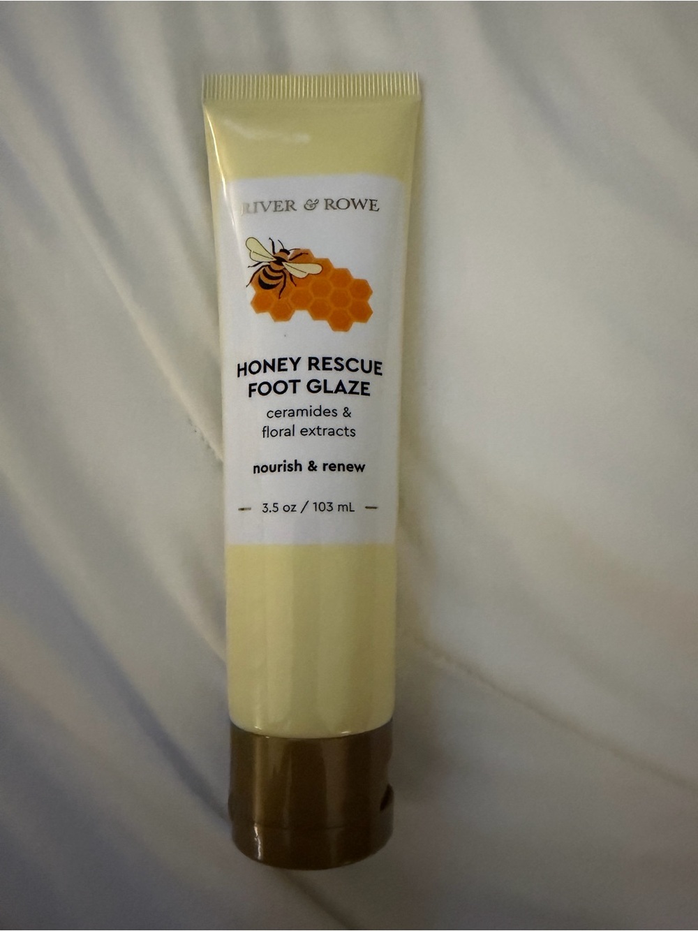 River & Rowe Honey Rescue Foot Glaze - Yellow Nourishing Foot Cream